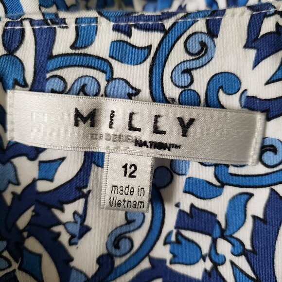 Tile print dress with POCKETS - Picture 5 of 11